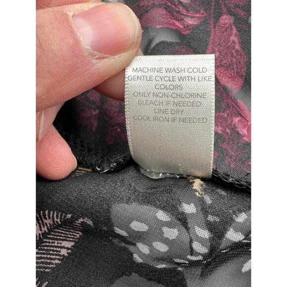 Christopher & Banks Cardigan Jacket Medium Petite Burnout Velvet Whisigoth MP PM - Picture 10 of 10